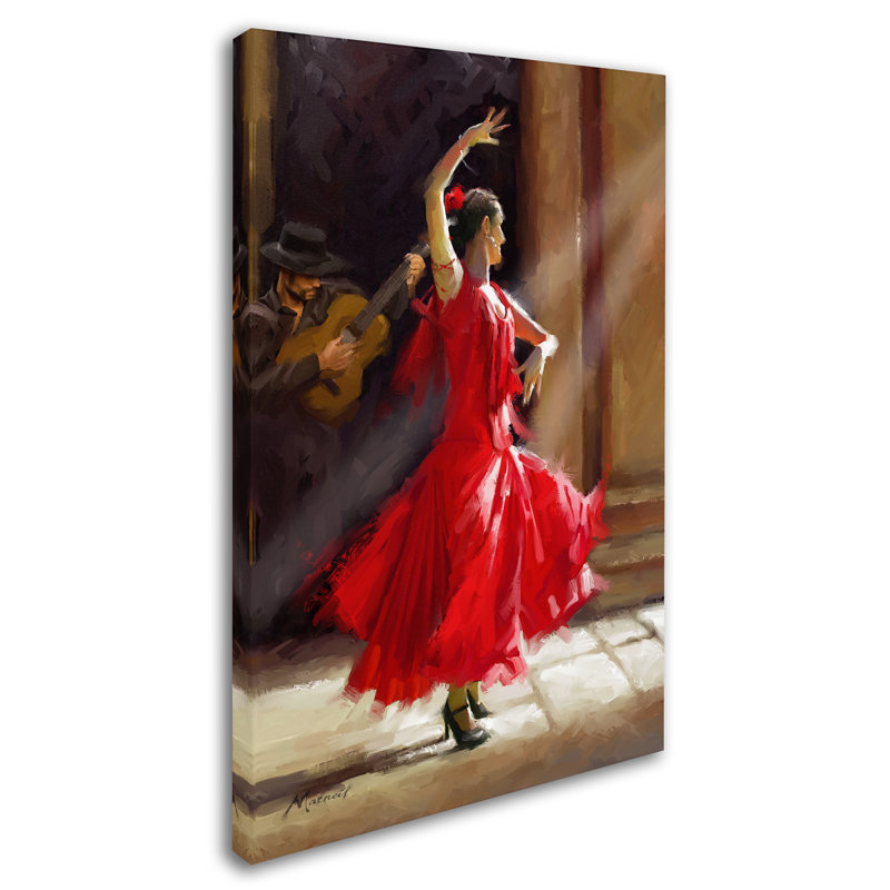 Flamenco par The Macneil Studio, reproduction sur toile, H 32 po x l 22 po x P 2 po