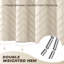 Rideau de douche beige style bohème 72 x 72