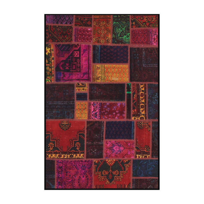 Abstract Indoor Rug, Rectangle 2' x 4'