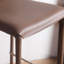 Chaise d'appoint à dossier brun uni (ensemble de 2)-291705057