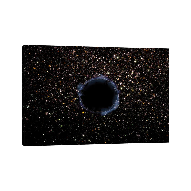 A Black Hole in a Globular Cluster 1 Piece Wrapped Canvas Wall Art, 66.04 cm H x 45.72 cm W x 3.175 cm D