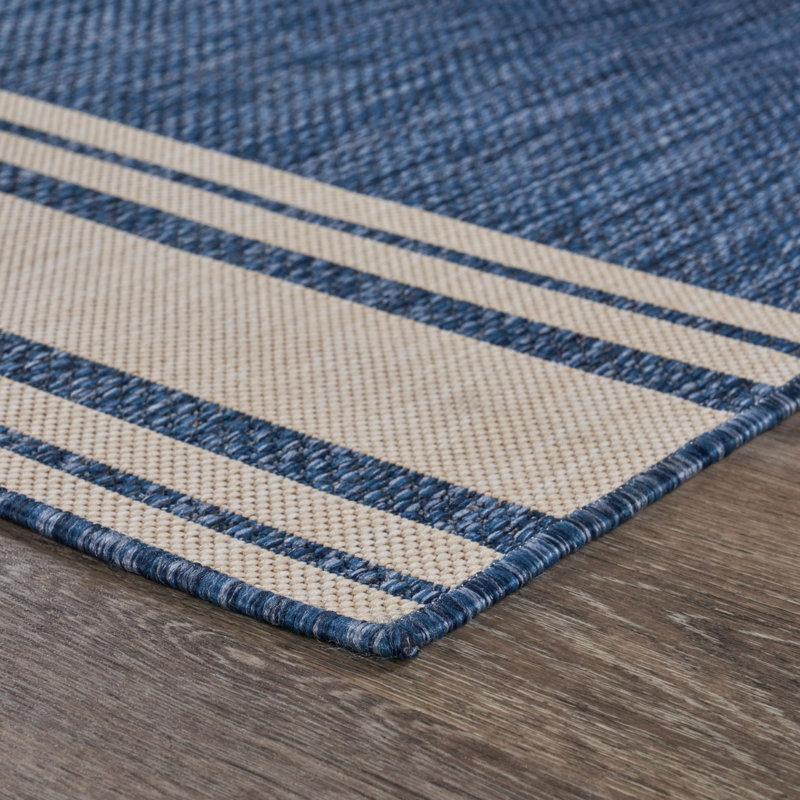 Tapis d'extérieur en mélange de polypropylène nautique Areefa, Rectangle 1 pi 10 po x 3 pi