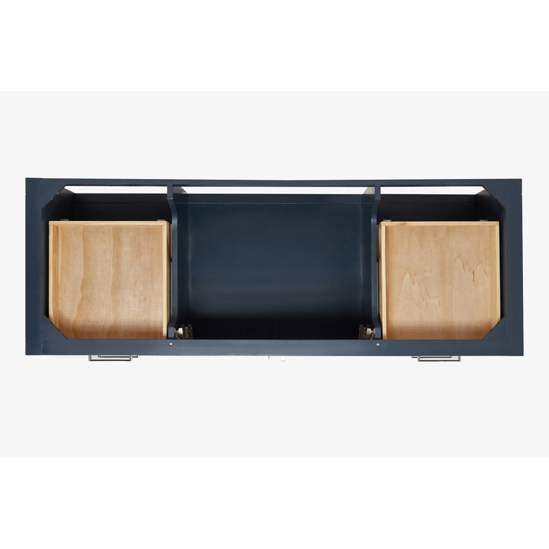 ARIEL Magnolia 60 Single Sink Bathroom Vanity with Top, Midnight Blue, Rectangular