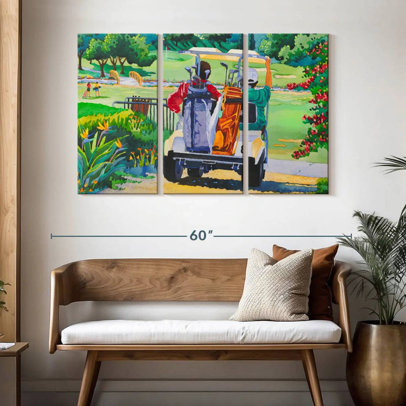 Senne The Golfers, H 32 po x l 50 po