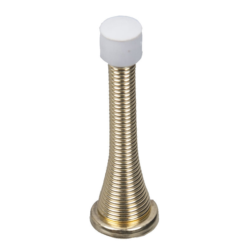 Kennard Steel Skirting Fixed Door Stop, Brass