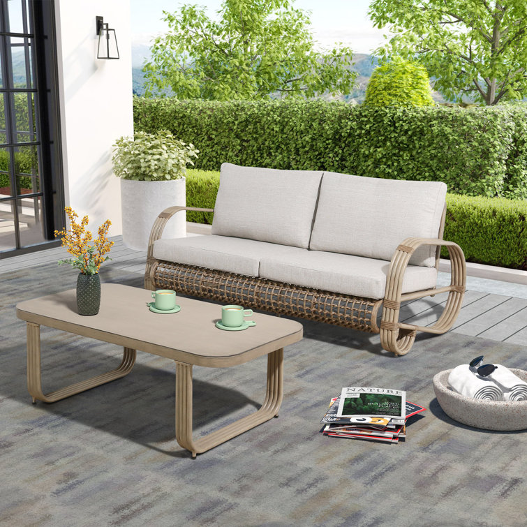 Pietra 2 - Person Patio Conversation Sets with Cushions