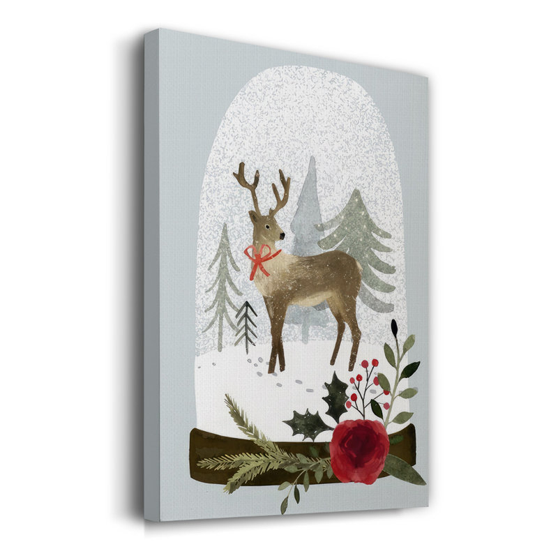 «Snow Globe Village Collection B», reproduction sur toile, H 60 po x l 40 po x P 1,5 po
