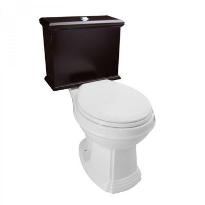 Toilette à réservoir bas avec réservoir cerise