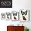 «Antique Blue Butterflies IV», reproduction encadrée - bois massif-647773695-647773688