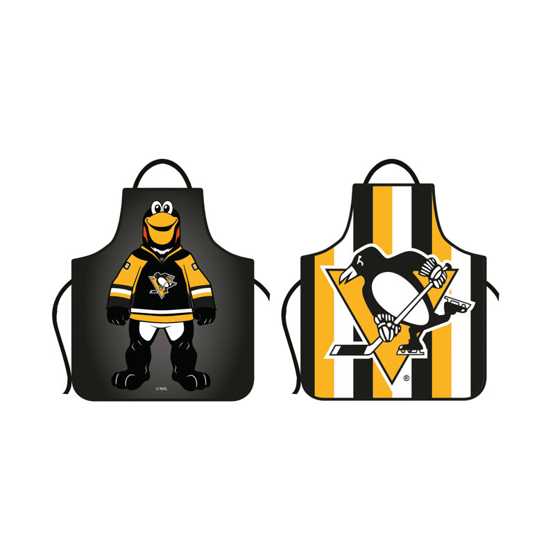 No Pattern Bib Apron, Pittsburgh Penguins