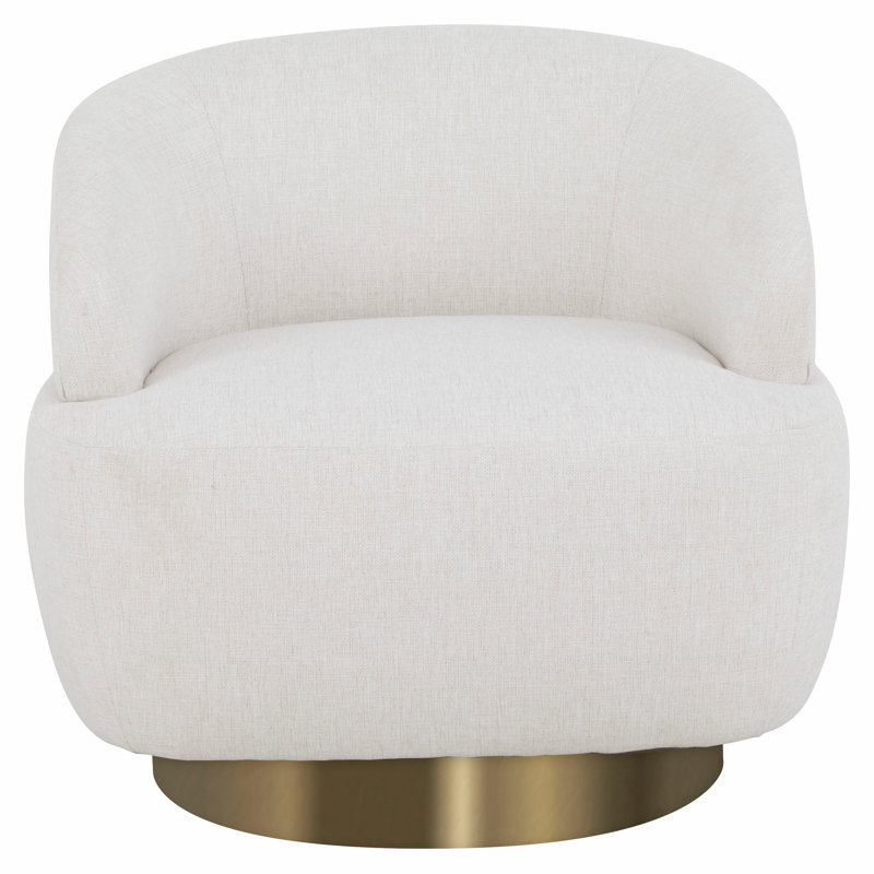 Chaise pivotante Jasper, Laiton brillant, Platine 3160