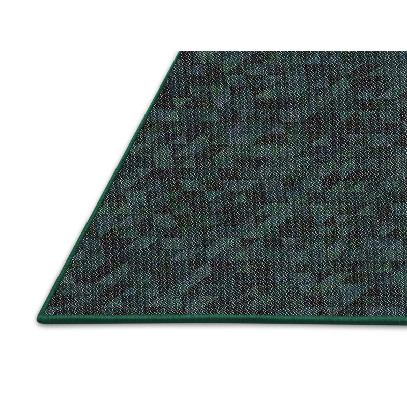 Wool Geometric Indoor Rug, Rectangle 6' x 9'