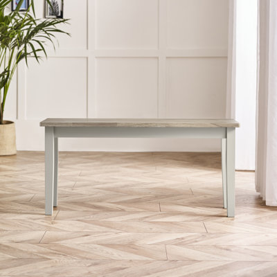 Alcazar Solid Wood Dining Bench - Traditional Rustic Farmhouse Kitchen Style by East Urban Home