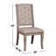 Ensemble de 2 chaises d'appoint rembourrées