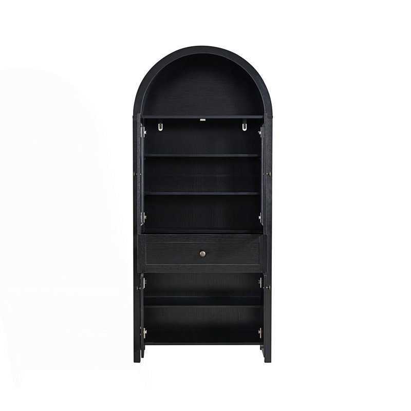 Armoire dôme rétro, Noir