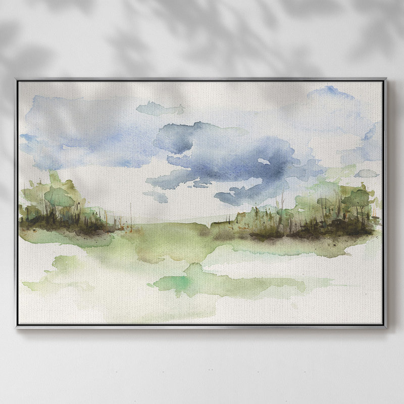 «Brush Thickets I», toile tendue avec châssis de qualité supérieure - prête à être accrochée, H 27 po x l 41 po x P 2 po