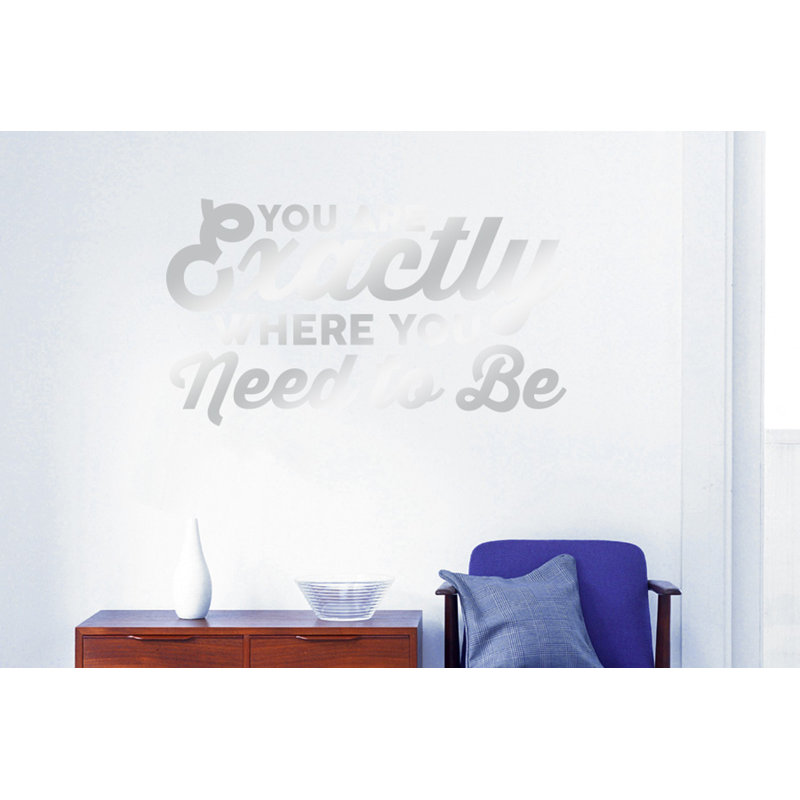 Wall Decal, Large, Shiny Silver