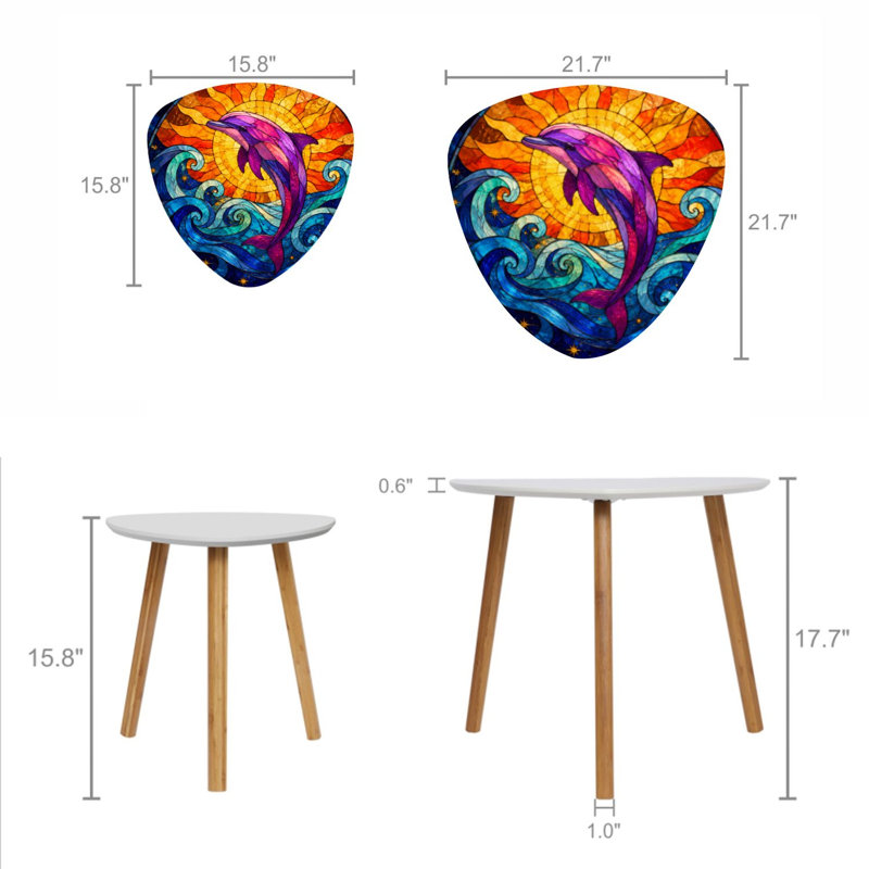 Ensemble de 2 tables gigognes Triangle