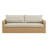 Abela 86" Wicker Patio Sofa with Cushions