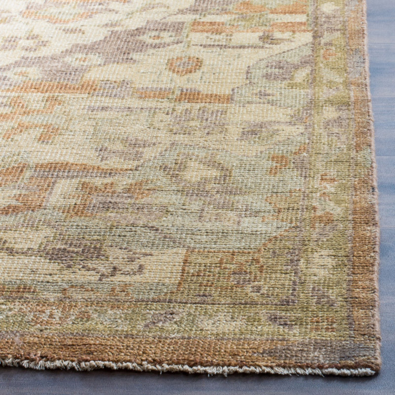 Tapis oriental en laine noué à la main Kline, Rectangle 9 pi x 12 pi