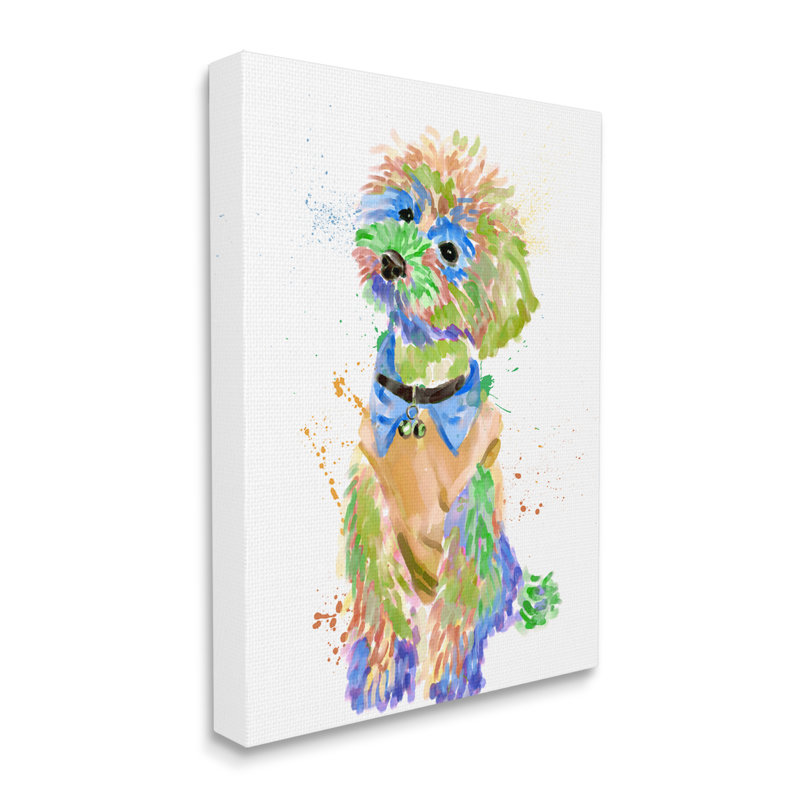 Expressive, peluches pour chien, vêtements chics abstraits, fourrure pour animaux de compagnie, Toile tendue