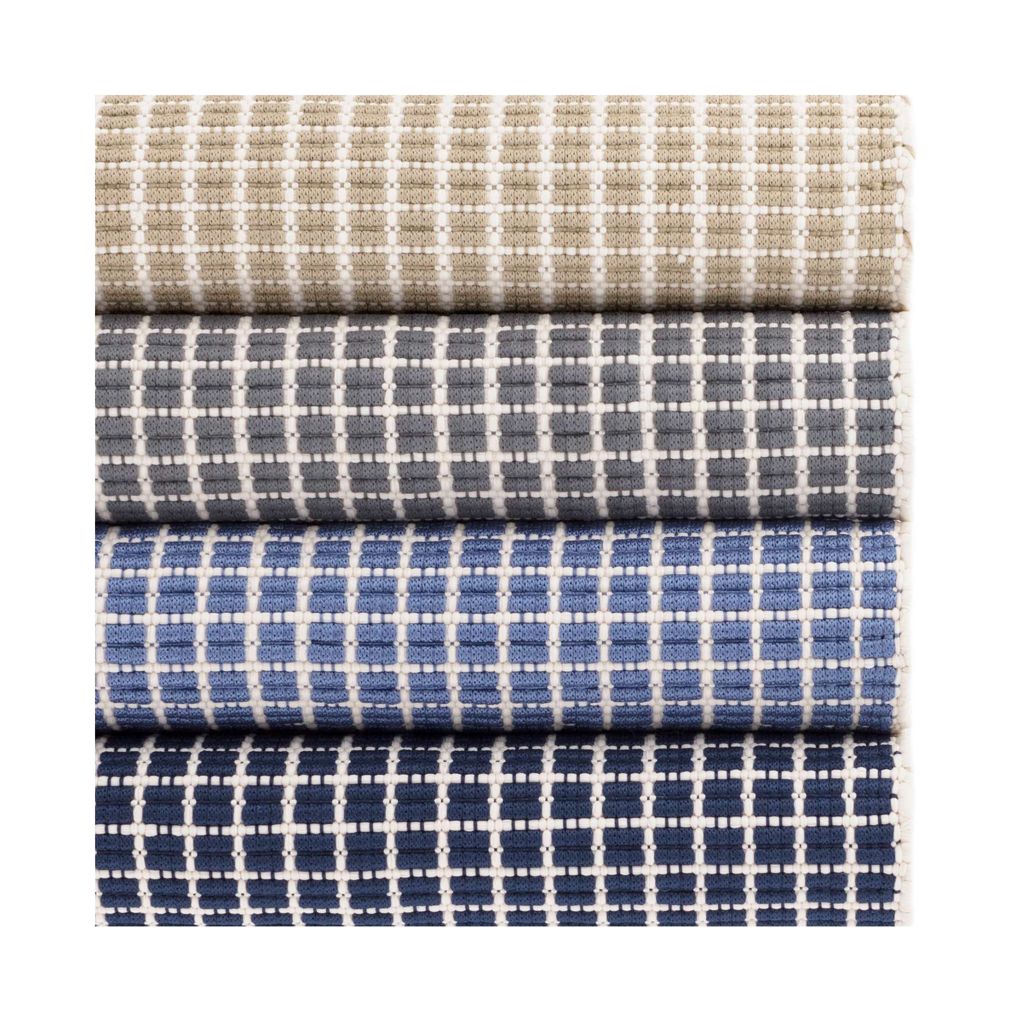 Gridiron Wheat Handwoven Indoor/Outdoor Rug, Runner 2'6" x 8'