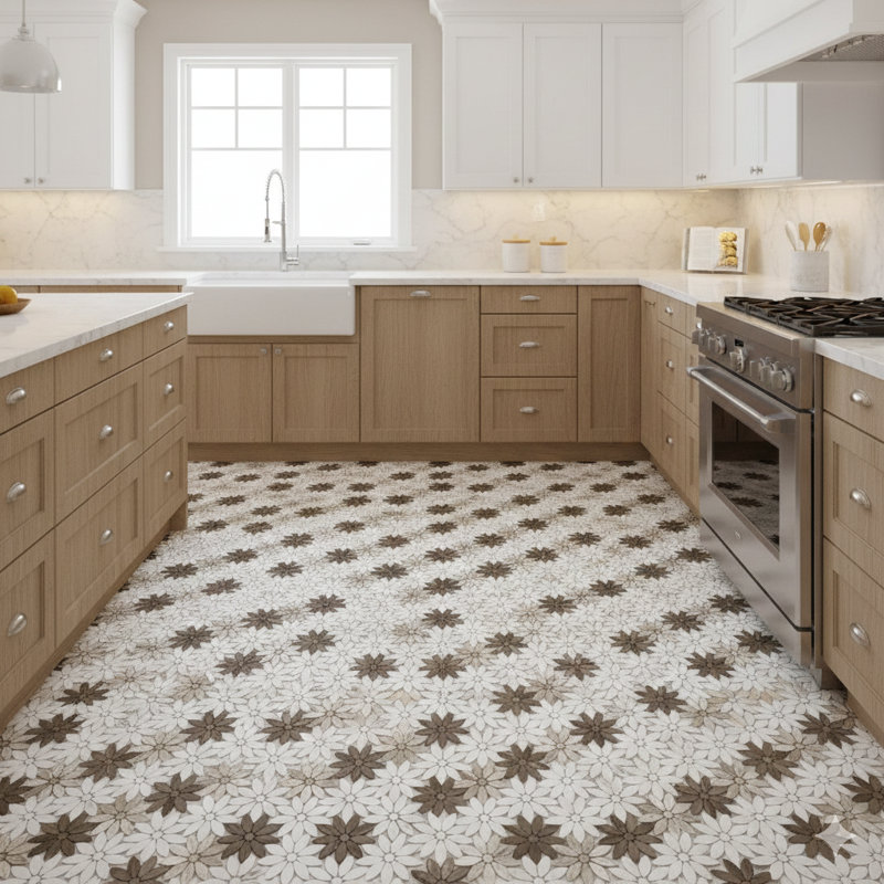 10" x 12" Marble Novelty Mosaic Wall & Floor Tile