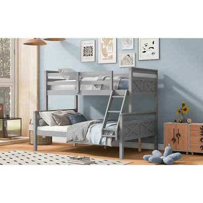Bunk Bed With Ladder, Safety Guardrail, Perfect For Bedroom