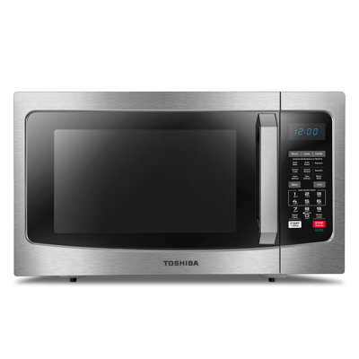 Toshiba 1.5 Cubic Feet 1000 Watt Convection Countertop Microwave with Sensor Cooking and Air Frying Capability