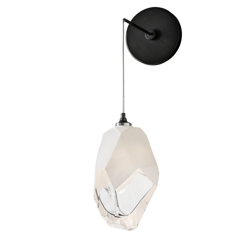 Chrysalis Steel Armed Sconce, White, Ink, 11.6" H x 6.1" W x 7.6" D