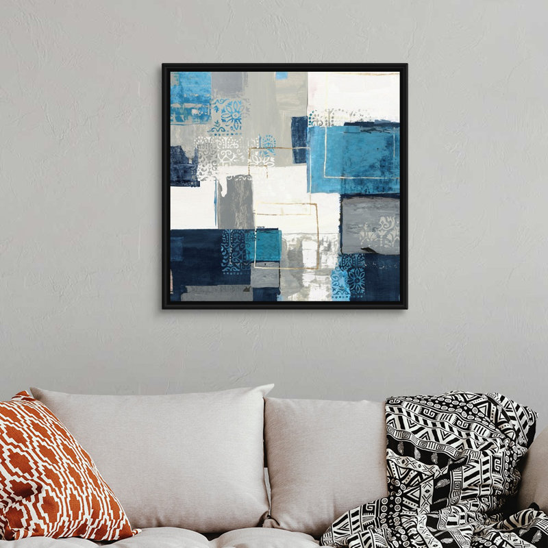 Reproduction d’art sur toile, "Guided II" par Tom Reeves, Toile avec cadre noir, H 32 po x l 32 po x P 1,75 po