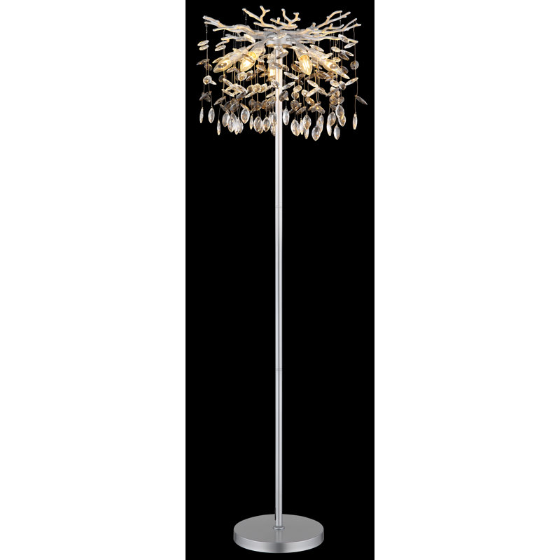 155cm Matte Novelty Floor Lamp, Silver