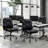 Faux Leather Executive Office Chair Computer Chair With Padded Armrests