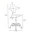 Chaise pivotante à hauteur réglable, tabouret ergonomique-56657416