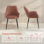 Modern Faux Leather/Suede Diamond Stitching Armchair Dining Chair for Dining Room, Bar, Restaurant, Hotel-1959534132
