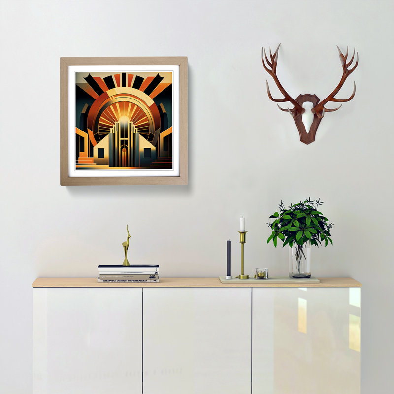 Single Picture Frame Print on Wood, Oak