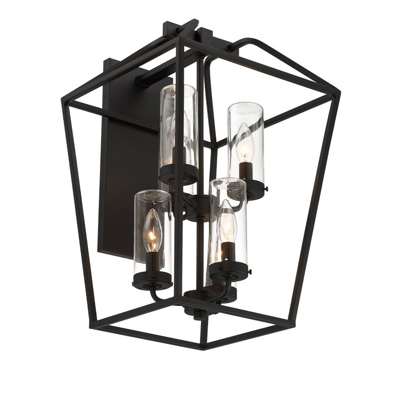 Lanterne noire 6 lumières Ispa