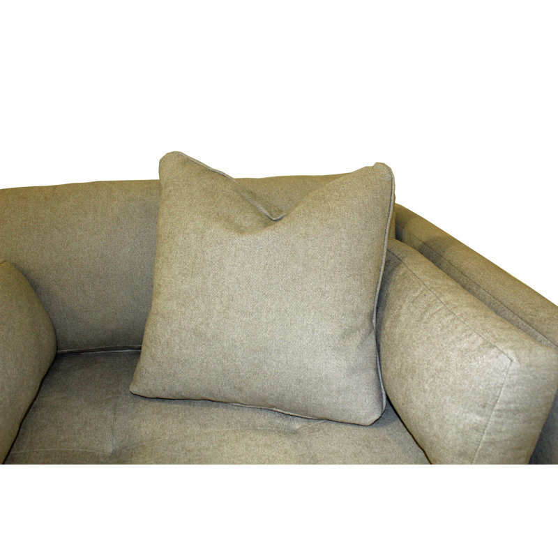 Chaise Eliana de largeur 47 po en tissu LiveSmart Evolve Performance, Mélange de polyester gris clair