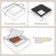 Canapé en cuir surdimensionné de 90,6 po de large à 4 places, canapé capitonné de style Mid-Century capitonné avec sièges profonds pour la maison et le bureau