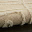 Tapis beige abstrait en laine touffeté-910835476