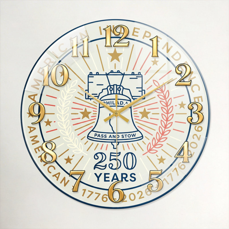 "American Independence USA 250th Anniversary Merchandise", 40 x 40 cm (15,7 x 15,7 pouces)