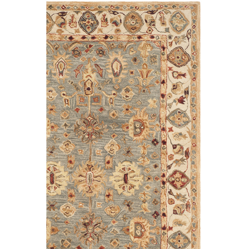 Tapis oriental en laine touffeté à la main Tingley, Rectangle 8 pi x 10 pi