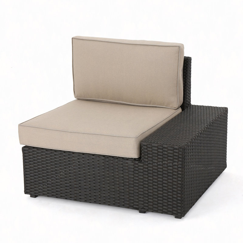 Fauteuils Cruz (gauche et droite), Beige Cushion/Dark Brown Frame