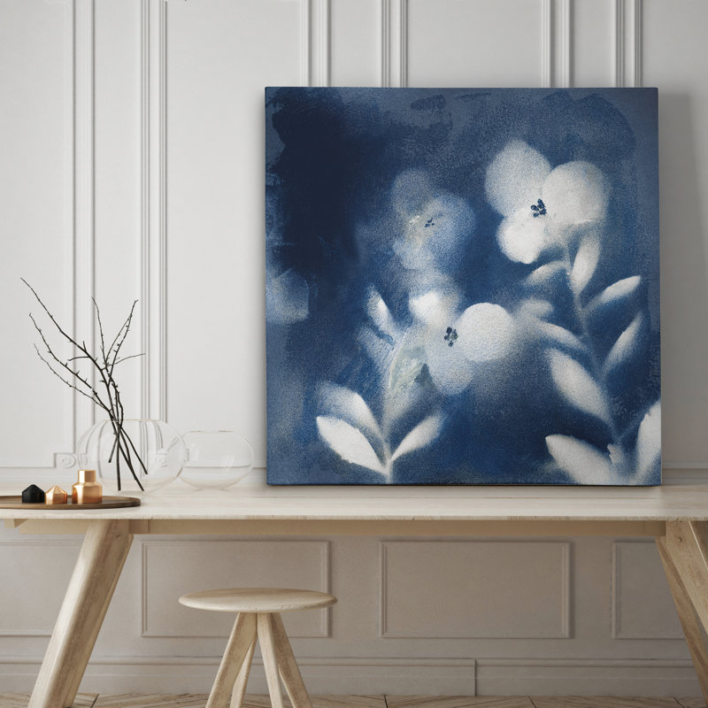 « nature indigo i », impression sur toile, H 24 po x l 24 po x P 1,5 po