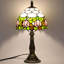 Lampe de table Tiffany de style tulipe rose, 3 températures de couleur réglables