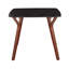 Table de salle à manger en bois de noyer et marbre texturé noir-1476289101
