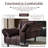 82.7'' Faux Leather Convertible Sofa, Mid Century Modern Leather Futon Sofa Bed with Adjustable Backrest Armrest & Storage Pocket-1003418145-1002287344