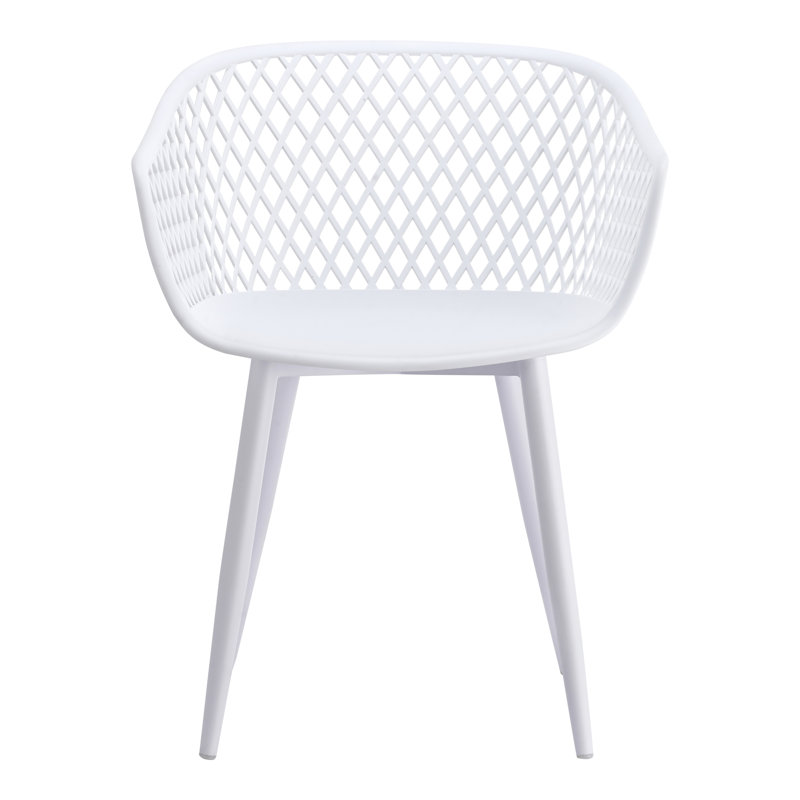 Piazza Patio Dining Chair, White