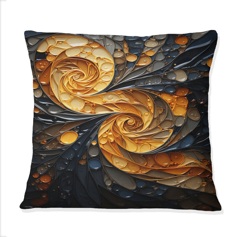 Coussin Spiral Tangle - Abstract Spirals