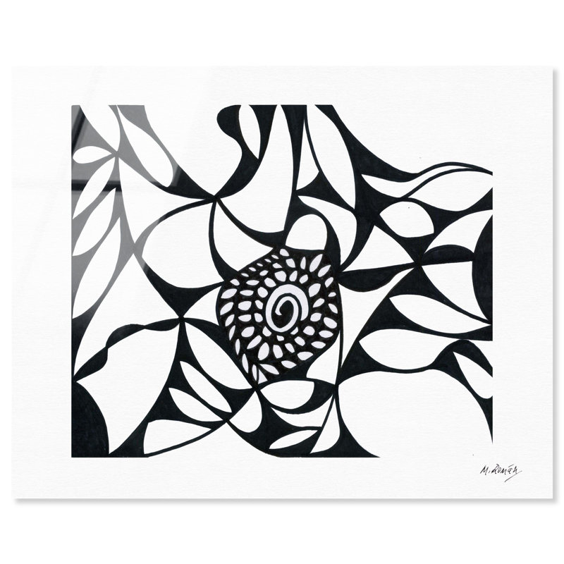 Manuel Roman - Blossom High-Gloss Frameless Acrylic Glass Wall Art Abstract Print by Oliver Gal, Ready to Hang, 20 x 16